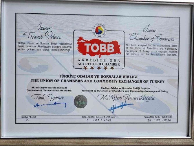 İ̇zmir Ticaret Odası Türkiye Birincisi