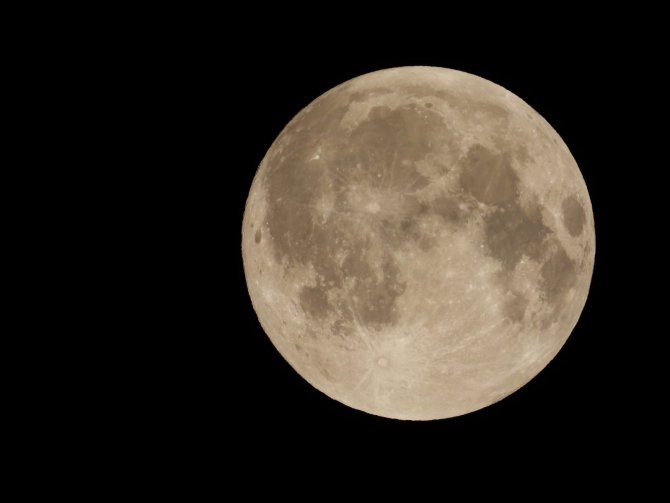 Kartpostallık Dolunay Manzarası