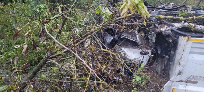 Mıcır Yüklü Hafriyat Kamyonu Şarampole Devrildi: 1 Ölü