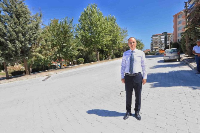 Pamukkale Belediyesi, Bağbaşı’nda Yolları Güzelleştiriyor