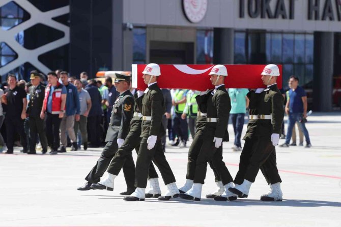 Şehidin Naaşı Tokat’ta