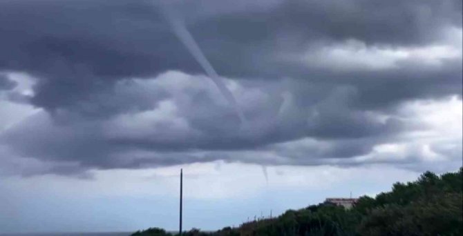 Beykoz’da Denizde Su Hortumu Oluştu