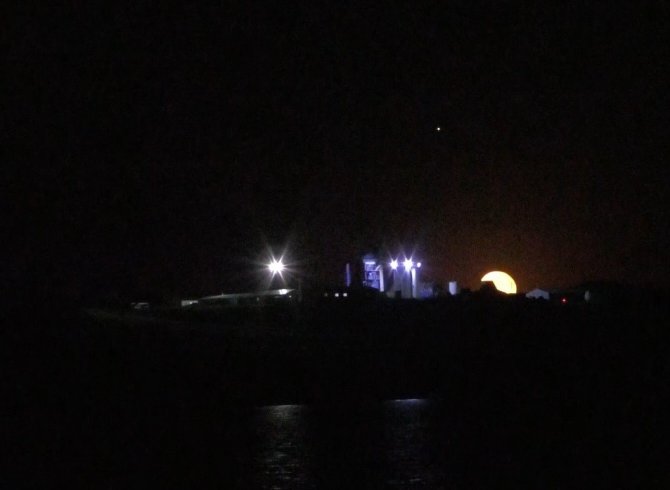 Kars’ta Dolunay Büyüledi