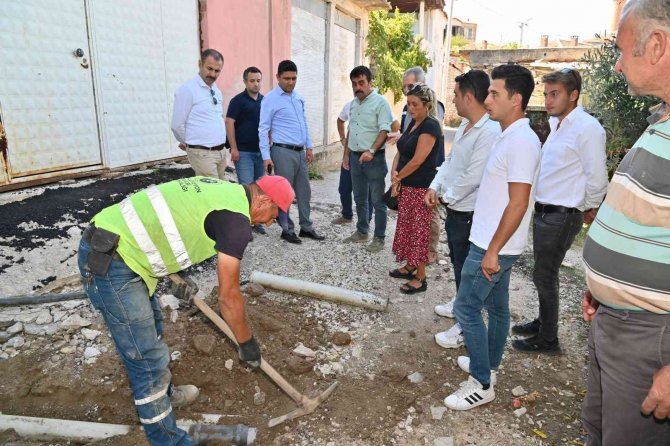 Salihli Kurttutan’da Kısmi Kanalizasyon Hattı Döşendi