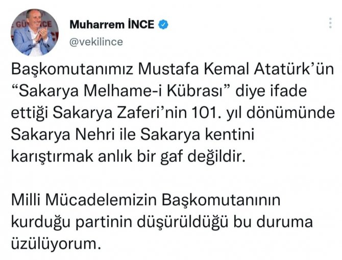 Kılıçdaroğlu’nun ‘Sakarya Muharebesi’ Gafı Sosyal Medyada Gündem Oldu