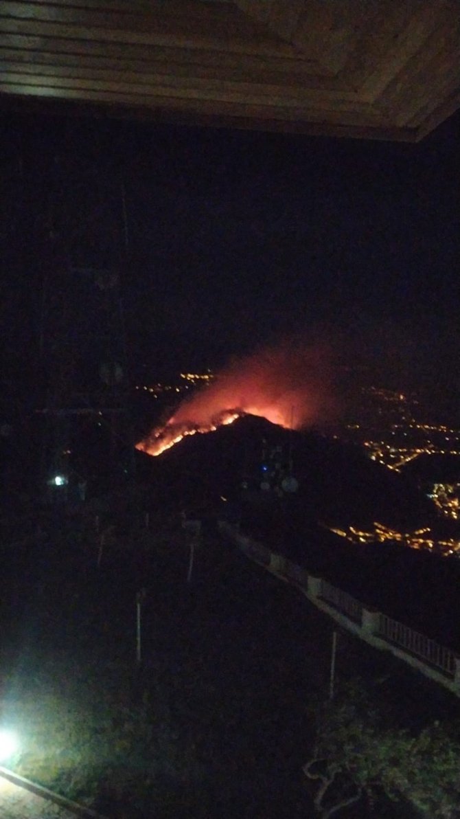 Muğla’daki Orman Yangınında Alevler Yerleşim Yerlerini Tehdit Ediyor