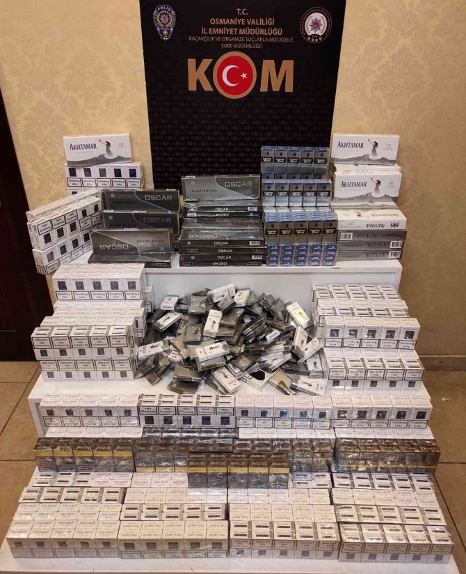 Osmaniye’de Kaçakçılık Operasyonları