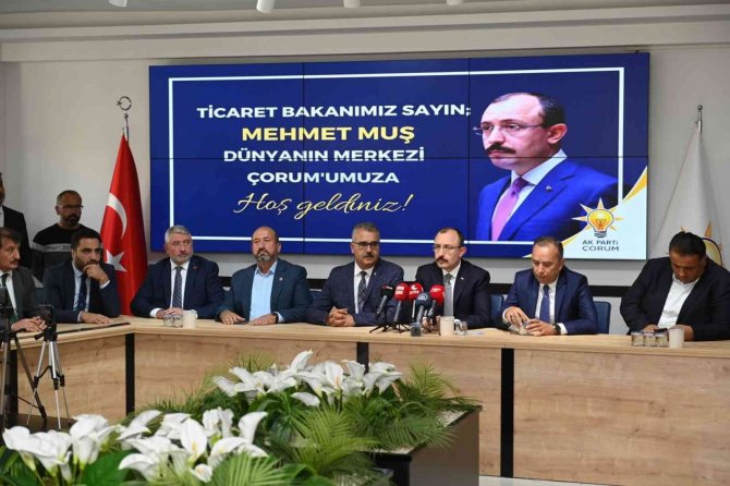 Bakan Muş: “Hızlı Tren Hattına Entegre Olmasıyla Birlikte Çorum Üretim Ve İmalatta Çok Farklı Bir Noktaya Gelecek”