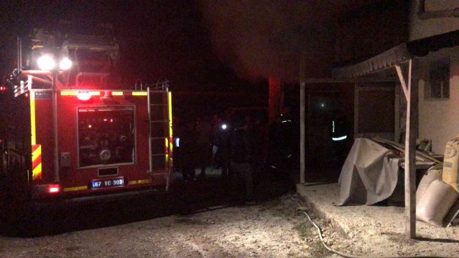 Zonguldak’ta Mobilya Atölyesinde Yangın
