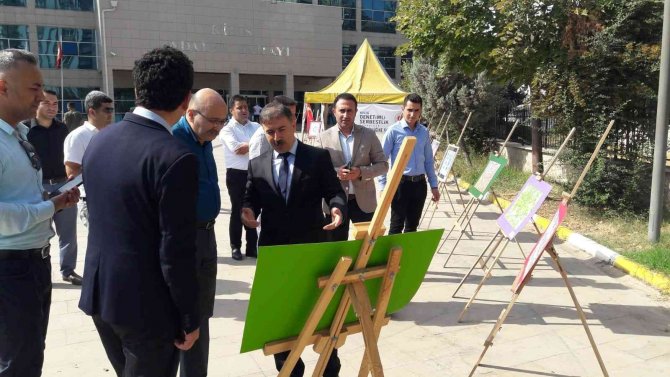 Kilis Denetimli Serbestlik Müdürlüğünde Ebru Sanatı Sergisi