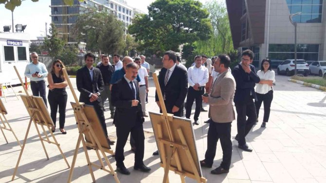 Kilis Denetimli Serbestlik Müdürlüğünde Ebru Sanatı Sergisi