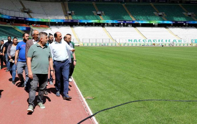 Başkan Altay: “Stadyumdaki Çalışmaları Bir Hafta İçinde Tamamlayacağız”