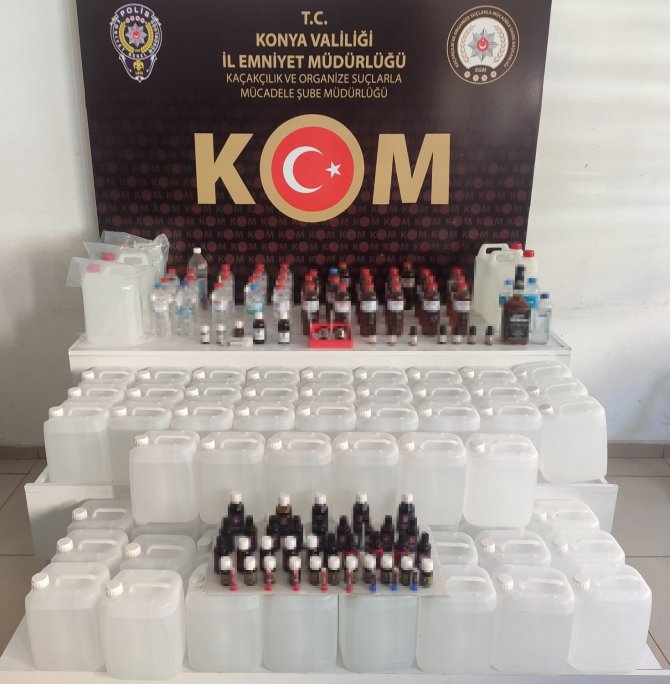 Konya’da Sahte İçki Operasyonu: 5 Gözaltı