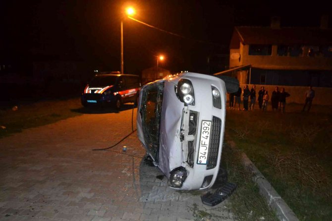 Ergene’de Trafik Kazası: 2 Yaralı