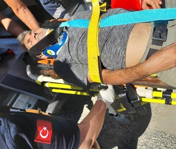 Trenin Çarptığı Kişi Ağır Yaralandı