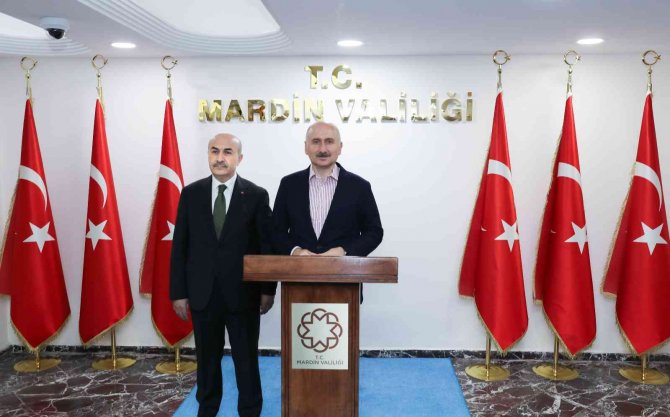 Ulaştırma Ve Altyapı Bakanı Karaismailoğlu Mardin’de