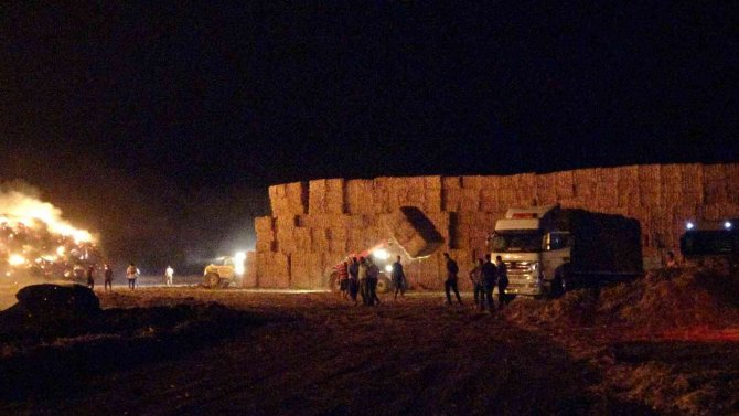 Geceyi Alevler Aydınlattı, Milyonluk Balyalar Küle Döndü