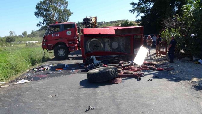 Orman İşçilerine Taşıyan Arazöz Devrildi: 3 Yaralı