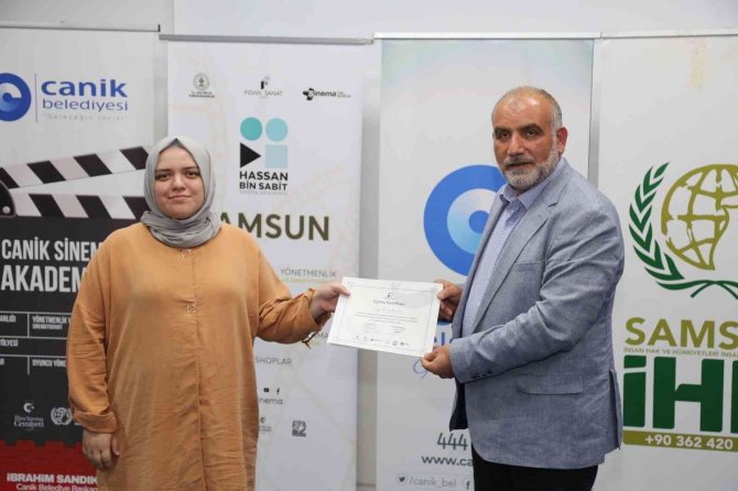 Canik Sinema Akademisi’nde Sertifika Heyecanı