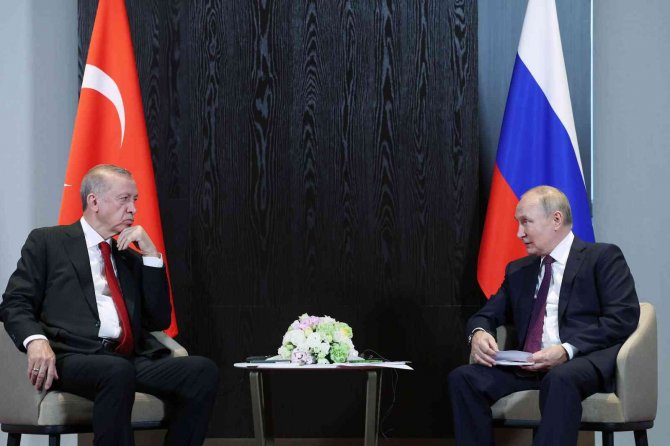 Cumhurbaşkanı Erdoğan, Rusya Devlet Başkanı Putin İle Görüştü