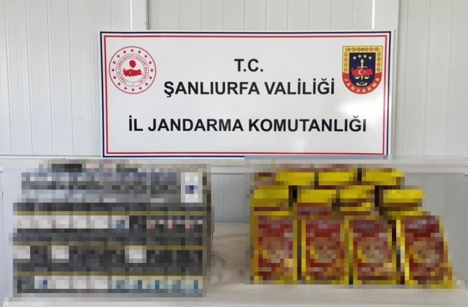 Şanlıurfa’da Gümrük Kaçağı Sigara Ve Çay Ele Geçirildi