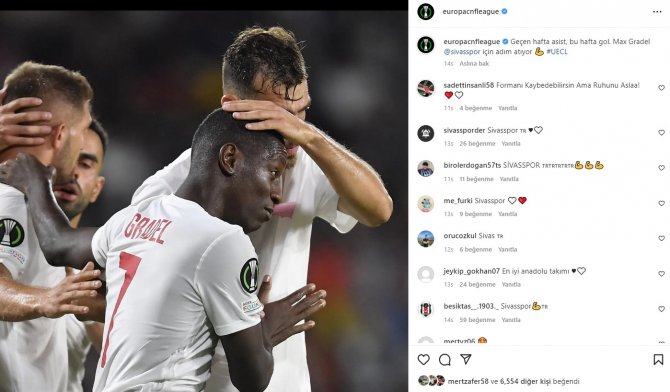 Uefa’dan Max Gradel Paylaşımı