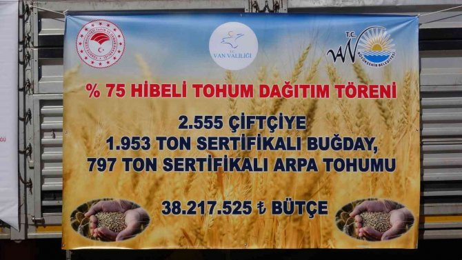 Van’da 2 Bin 555 Çiftçiye Tohum Desteği