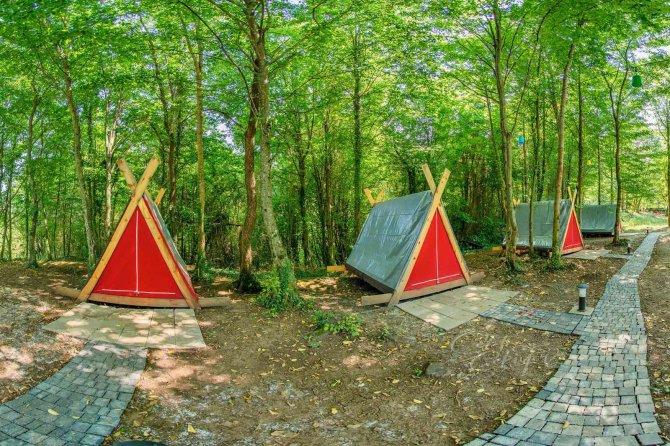 Aydınpınar Şelalesi’ne Çadır Alanları Kuruldu