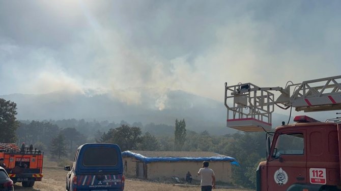 Eskişehir’de Çıkan Orman Yangınına Müdahale Devam Ediyor