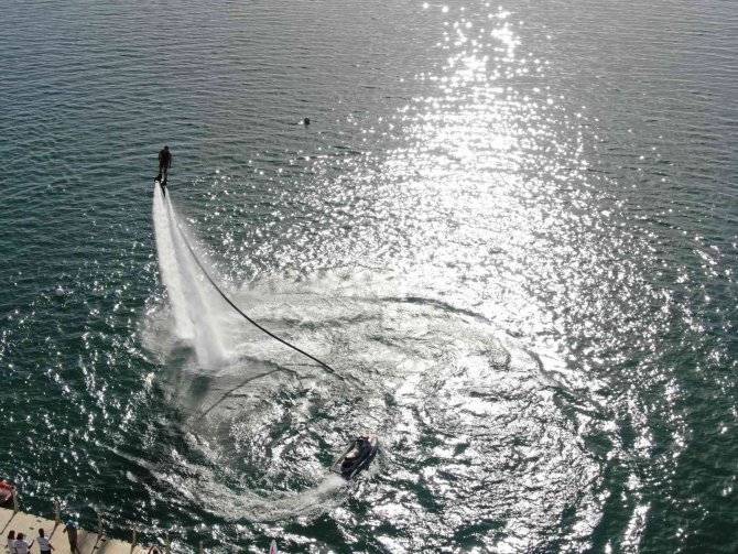 Kayseri’de Türkiye Su Jeti Ve Flyboard Şampiyonası Finali Nefes Kesti