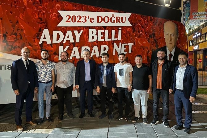 Ak Parti İ̇l Teşkilatı’ndan Miting Öncesi Mhp’ye Ziyaret
