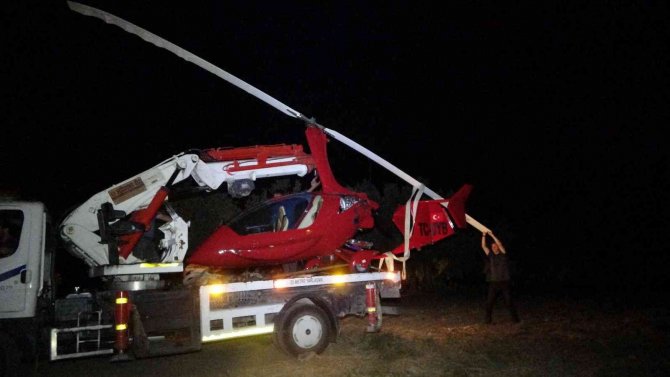 Bursa’da Hava Aracı Düştüğü Yerden 3 Saat Sonra Kaldırıldı