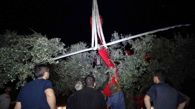 Bursa’da Hava Aracı Düştüğü Yerden 3 Saat Sonra Kaldırıldı