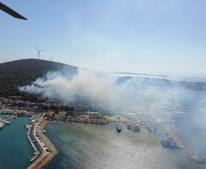 Çeşme’de Yangın