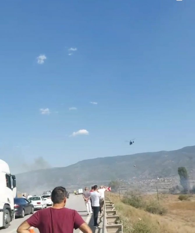 Tosya’da Anız Yangınında Çeltik Tarlaları Zarar Gördü