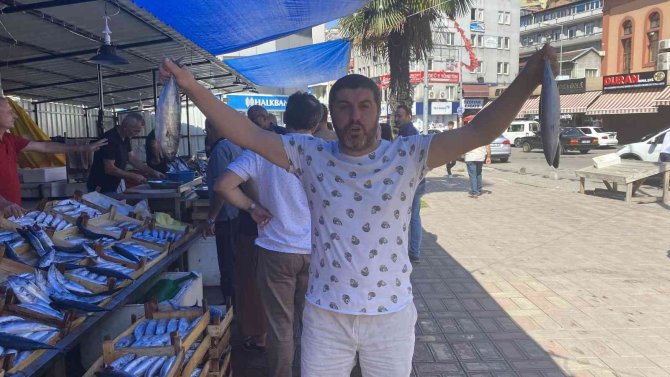 Büyük Kayıklar Zonguldak’a Akın Etti, Denizden Palamut Fışkırdı