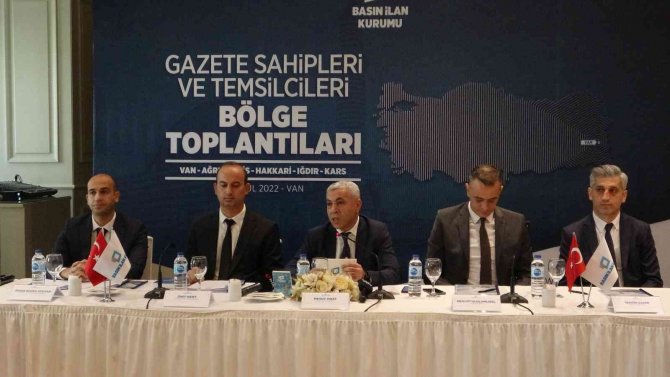 Van’da Gazete Sahipleri Ve Temsilcileri Bölge Toplantısı