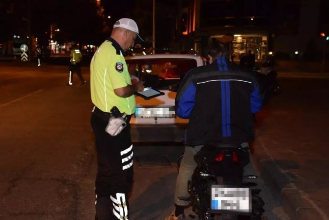 Erzincan Polisinden Motosiklet Denetimi