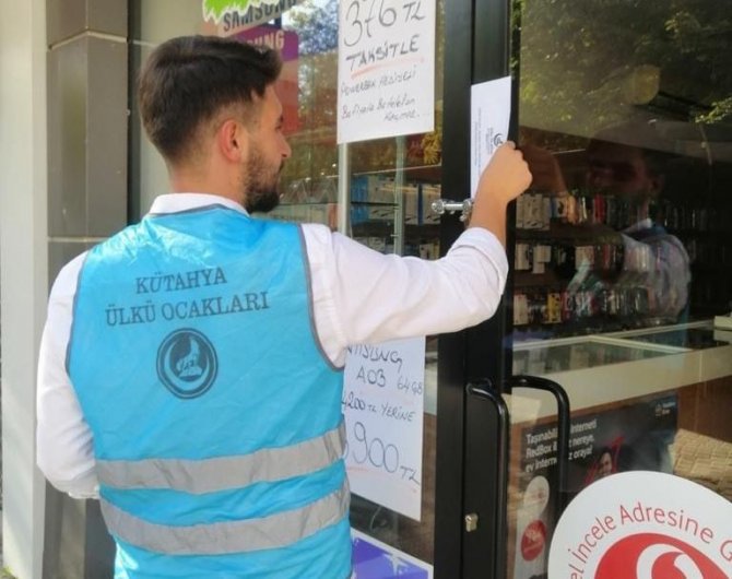 Kütahya Ülkü Ocakları’ndan Esnaflara Siftah Parası Ve Ahilik Duası Dağıtıldı