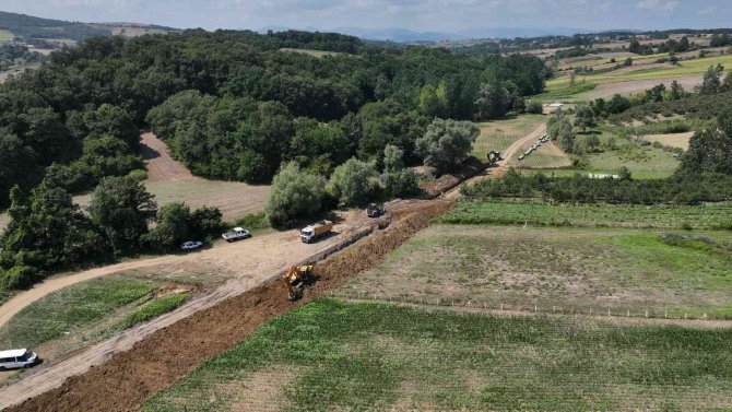 Samsun 19 Mayıs Barajı Sulaması İnşaatı Devam Ediyor