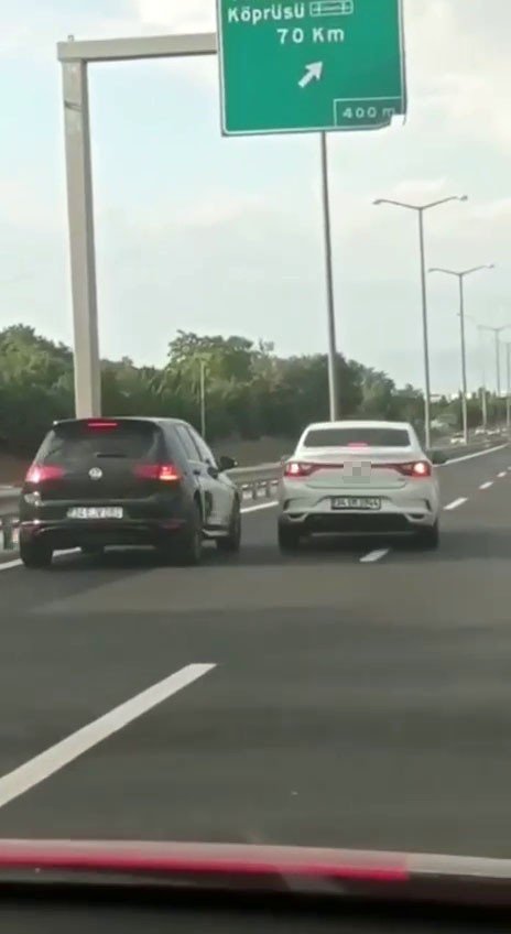 Tem Otoyolunda Trafik Canavarı Kamerada
