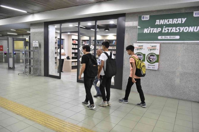İ̇stasyon Kütüphane Ankaray Dikimevi İ̇stasyonu’nda Kitapseverler İle Buluşmaya Devam Ediyor