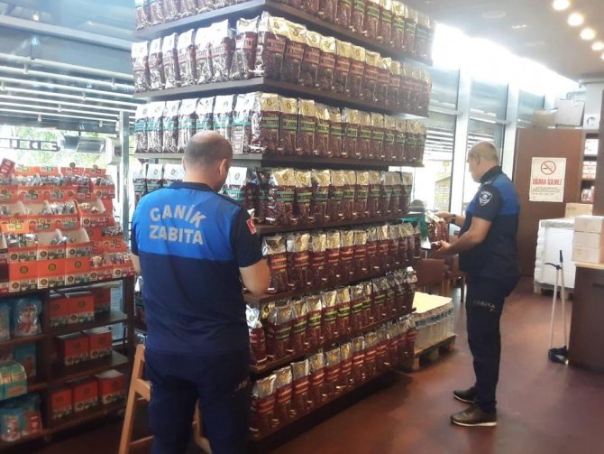 Canik’te Zabıtadan Hijyen Ve Etiket Denetimi