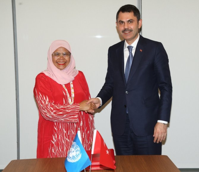 Bakan Kurum, Bm Habitat İ̇cra Direktörü Sherif İle Görüştü