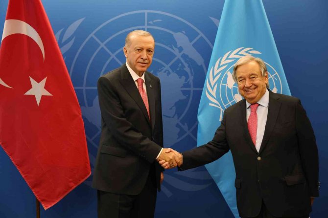 Cumhurbaşkanı Erdoğan, Bm Genel Sekreteri Guterres İle Görüştü