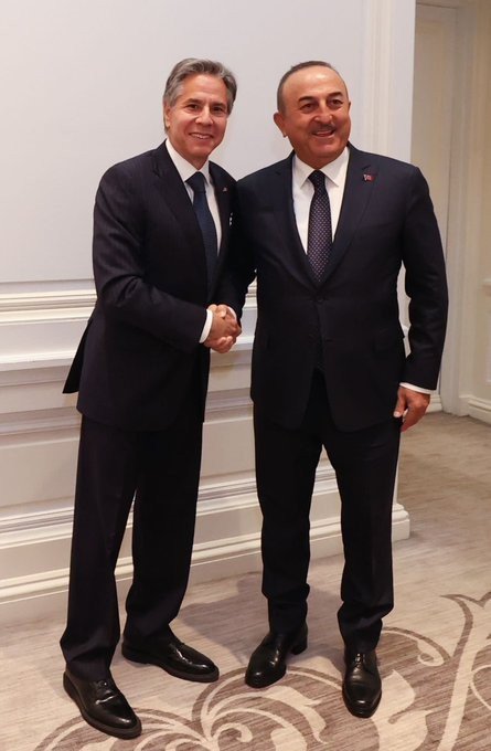 Dışişleri Bakanı Çavuşoğlu, Abd’li Mevkidaşı Blinken İle Görüştü