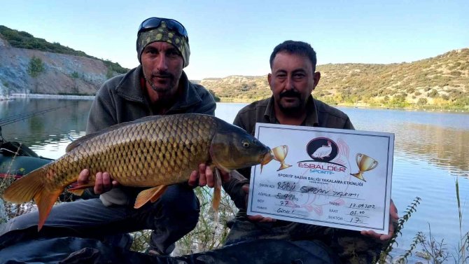Esbalder ‘Sportif Sazan Balığı’ Yarışması Yapıldı
