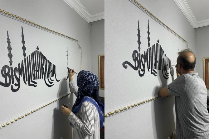 Gönüllü Çift, Kur’an Kursunu Elleriyle Güzelleştirdi