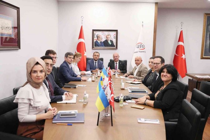 Ukrayna Büyükelçisi Bodnar, Ato Başkanı Baran’ı Ziyaret Etti