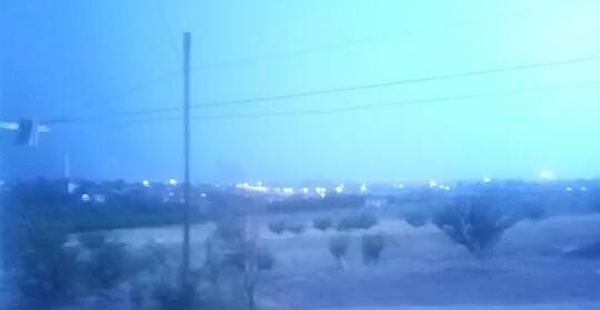 Malatya’da Çakan Şimşekler Geceyi Aydınlattı